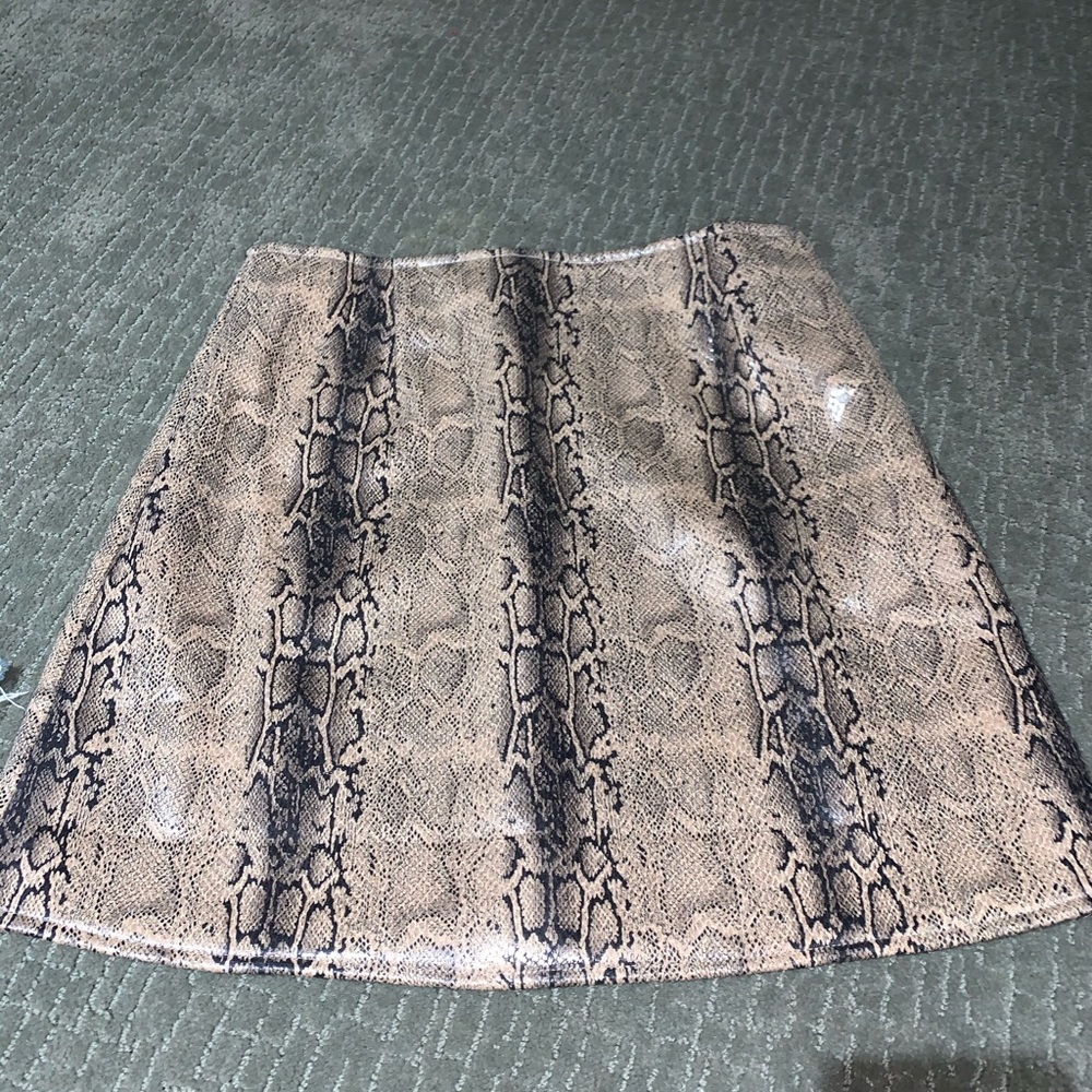 Snake Skin Mini Skirt
